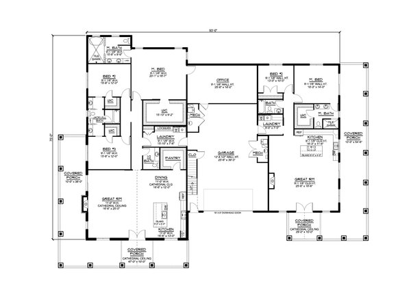Barndominium Floor Plan - Main Floor Plan #1064-255