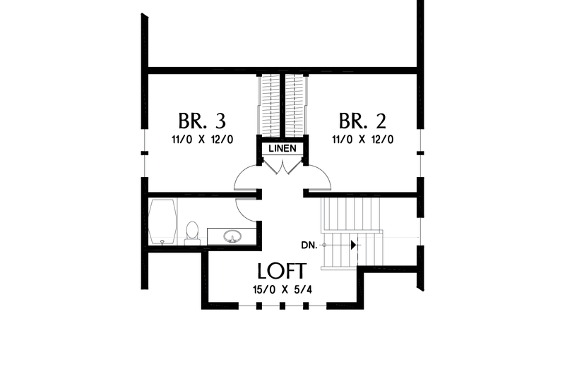 House Plan Design - Floor Plan - Upper Floor for Farmhouse House Plan #48-996 - 4 bed, 3.5 bath