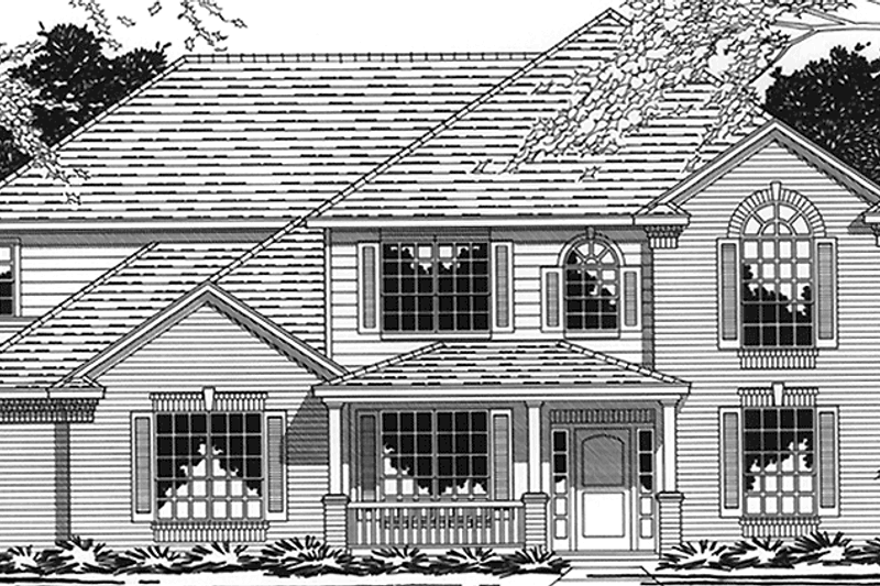 Home Plan - Country Exterior - Front Elevation Plan #472-328