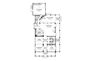Floor Plan - Main Floor for Classical House Plan #930-400 - 3 bed, 3.5 bath