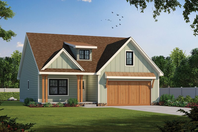 Dream House Plan - Craftsman Exterior - Front Elevation Plan #20-2398
