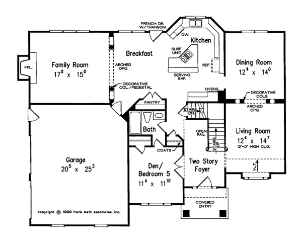 Architectural House Design - Traditional Floor Plan - Main Floor Plan #927-556