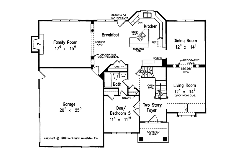 Dream House Plan - Floor Plan - Main Floor for Traditional House Plan #927-556 - 4 bed, 4 bath