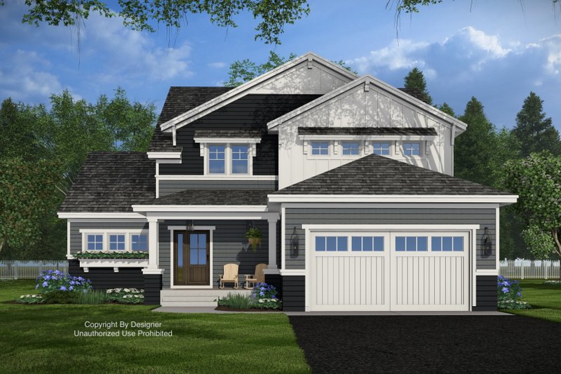 Home Plan - Exterior - Front Elevation 4 for Craftsman House Plan #51-1424 - 4 bed, 3.5 bath