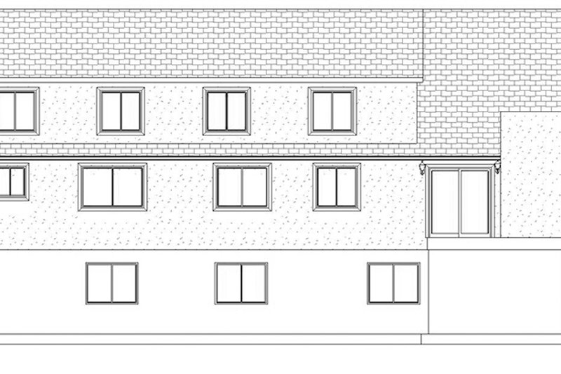 Architectural House Design - Exterior - Rear Elevation 1 for Traditional House Plan #1060-20 - 5 bed, 5 bath