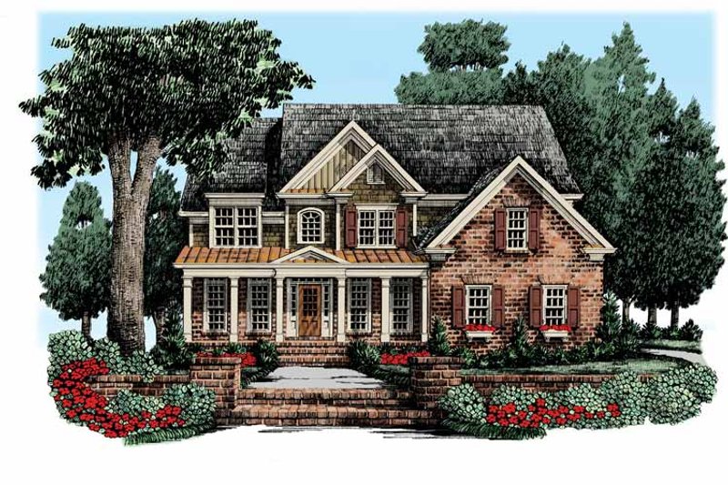 House Blueprint - Traditional Exterior - Front Elevation Plan #927-340