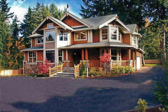 Exterior - Front Elevation 4 for Craftsman House Plan #132-244 - 3 bed, 2.5 bath