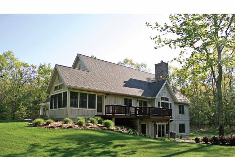 Home Plan - Exterior - Rear Elevation 2 for Bungalow House Plan #928-202 - 4 bed, 2.5 bath