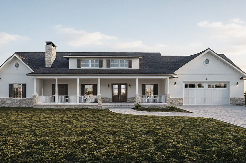 House Blueprint - Photo 1 for Farmhouse House Plan #1109-22 - 3 bed, 2 bath