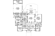 European Style House Plan - 3 Beds 2.5 Baths 2613 Sq/Ft Plan #406-9612 