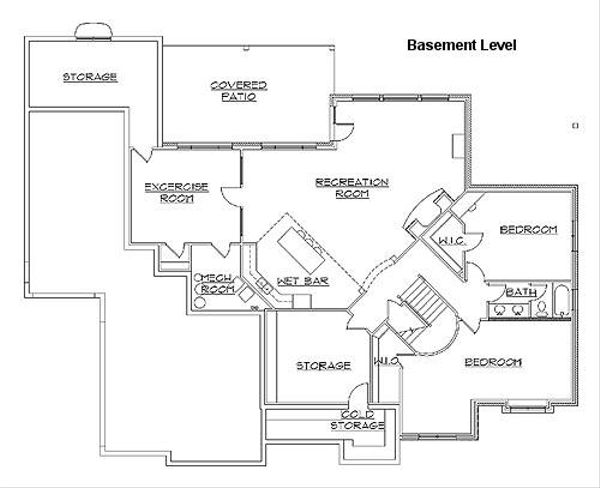 European Floor Plan - Lower Floor Plan #5-229