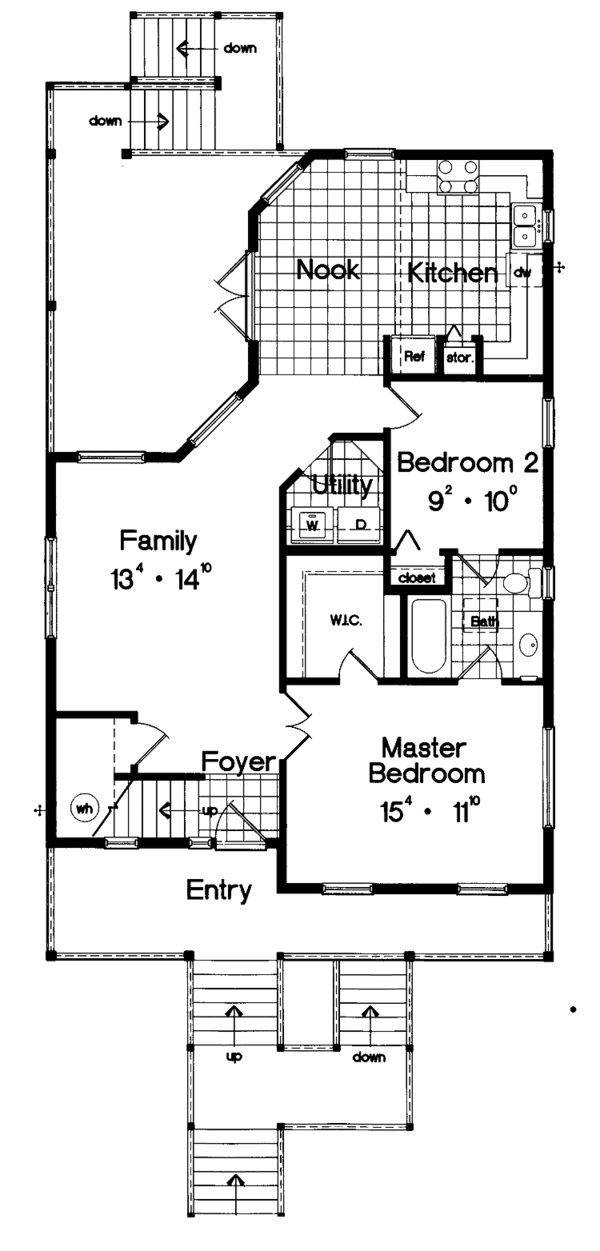 Home Plan - Country Floor Plan - Main Floor Plan #417-583