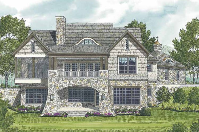 Architectural House Design - Exterior - Rear Elevation for Craftsman House Plan #453-578 - 4 bed, 4 bath