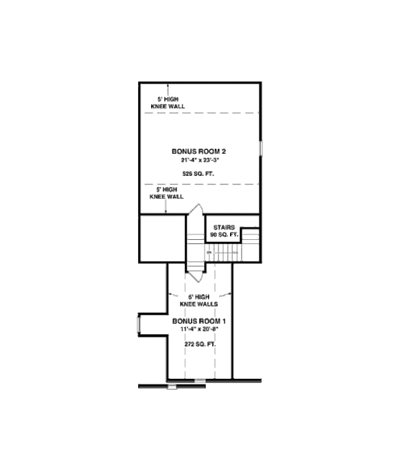 Craftsman Floor Plan - Upper Floor Plan #56-581