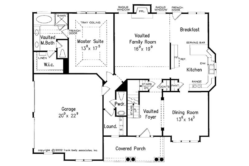 Home Plan - Floor Plan - Main Floor for Country House Plan #927-657 - 4 bed, 3.5 bath