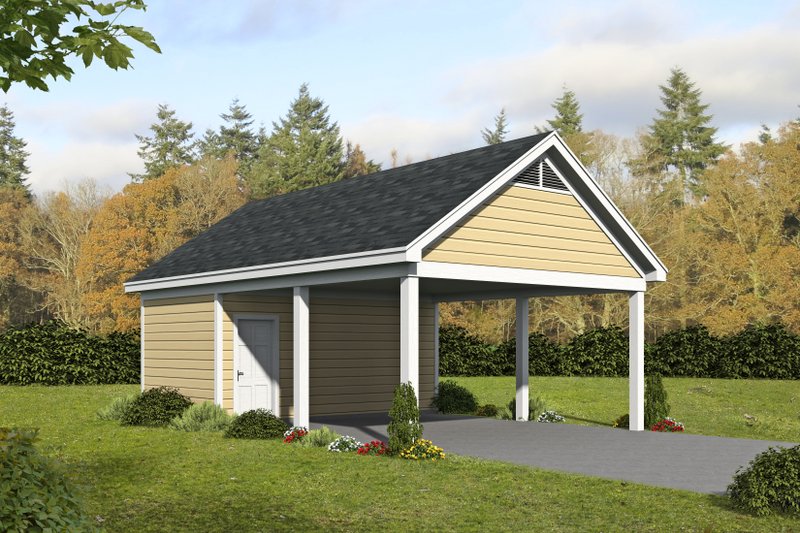 House Blueprint - Country Exterior - Front Elevation Plan #932-180