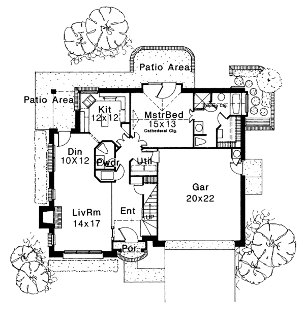 House Plan Design - Traditional Floor Plan - Main Floor Plan #310-1010
