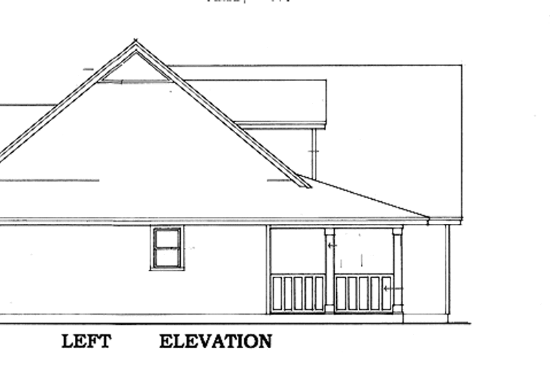 Home Plan - Exterior - Other Elevation for Country House Plan #42-426 - 3 bed, 2 bath