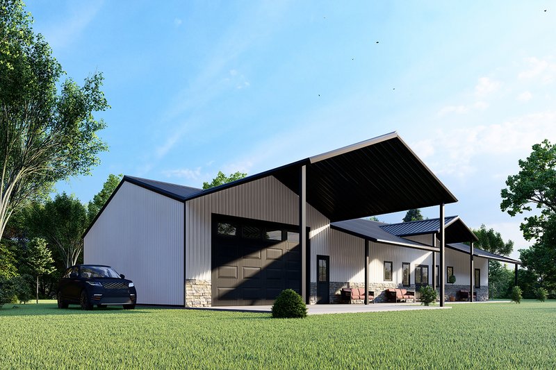 Home Plan - Exterior - Other Elevation for Barndominium House Plan #1107-9 - 4 bed, 3 bath