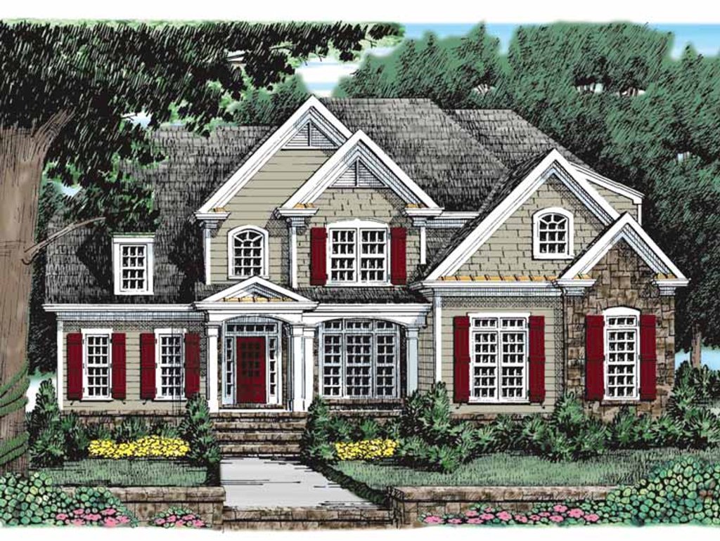 European Style House Plan 4 Beds 3 Baths 2696 Sq Ft Plan European Style House Plan 4 Beds 3 Baths 2696 Sq Ft Plan