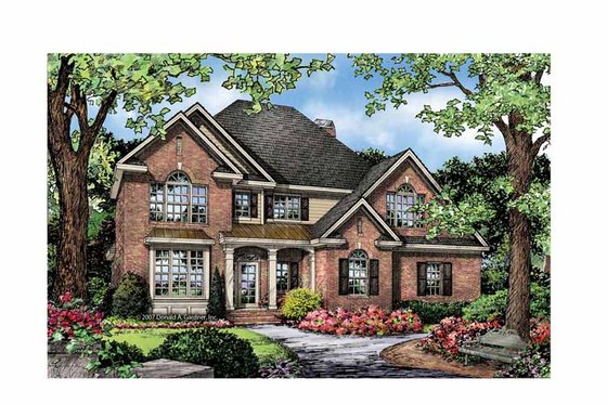 Exterior - Front Elevation 3 for Traditional House Plan #929-842 - 3 bed, 2.5 bath