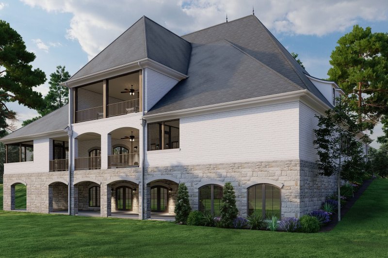 Architectural House Design - Exterior - Other Elevation for European House Plan #923-354 - 7 bed, 8.5 bath
