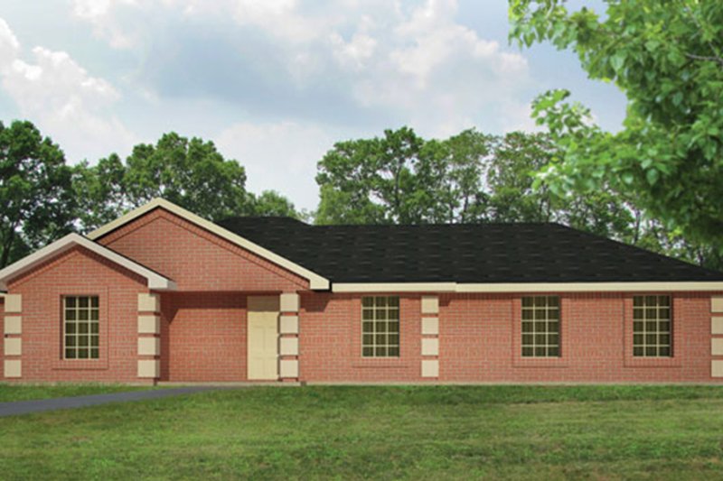 Dream House Plan - Exterior - Front Elevation 4 for Colonial House Plan #1061-26 - 3 bed, 2 bath