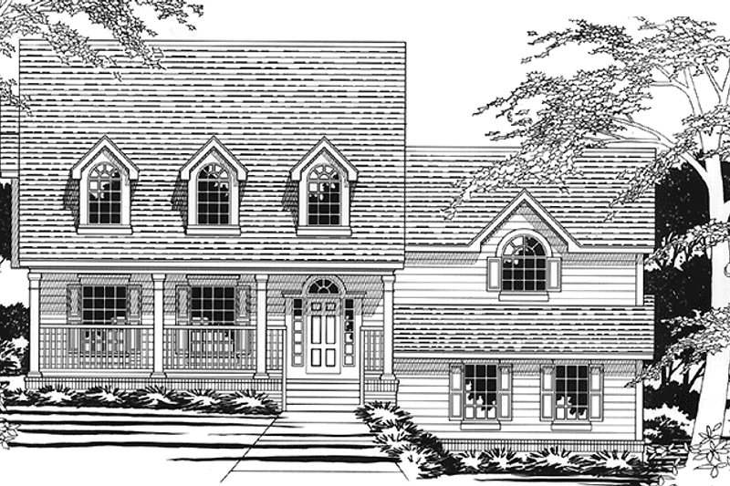 Home Plan - Country Exterior - Front Elevation Plan #472-371
