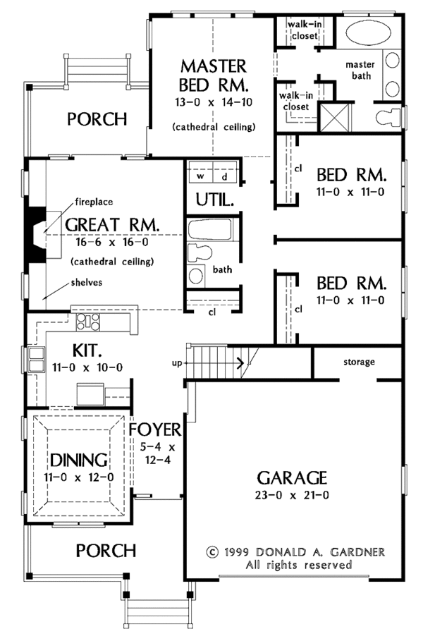 Dream House Plan - Victorian Floor Plan - Main Floor Plan #929-557