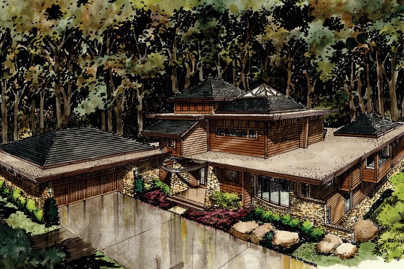 Home Plan - Exterior - Front Elevation for Craftsman House Plan #942-11 - 4 bed, 3.5 bath