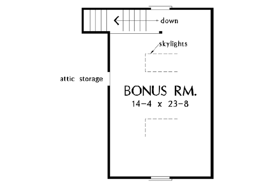 Floor Plan - Other Floor for Country House Plan #929-67 - 3 bed, 2.5 bath