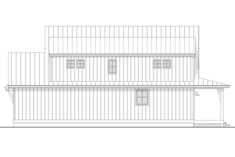 House Blueprint - Exterior - Other Elevation 1 for Cottage House Plan #1114-37 - 2 bed, 2 bath