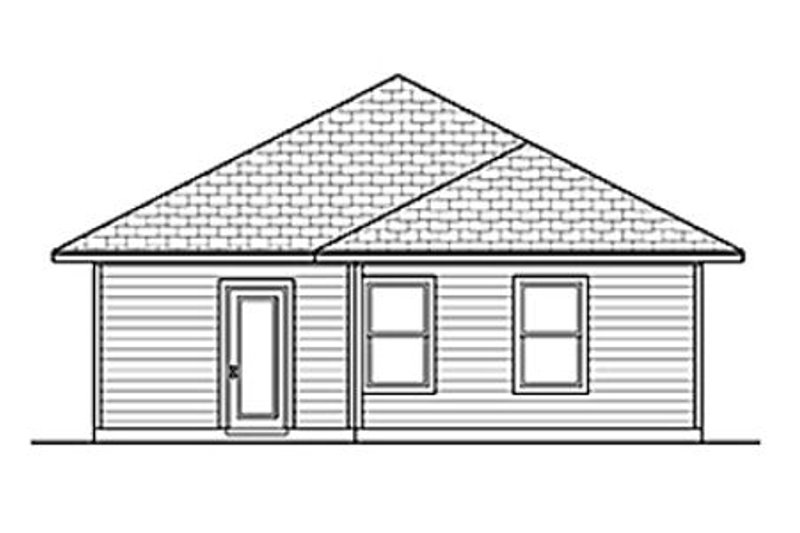 House Design - Exterior - Rear Elevation for Craftsman House Plan #84-447 - 3 bed, 2 bath
