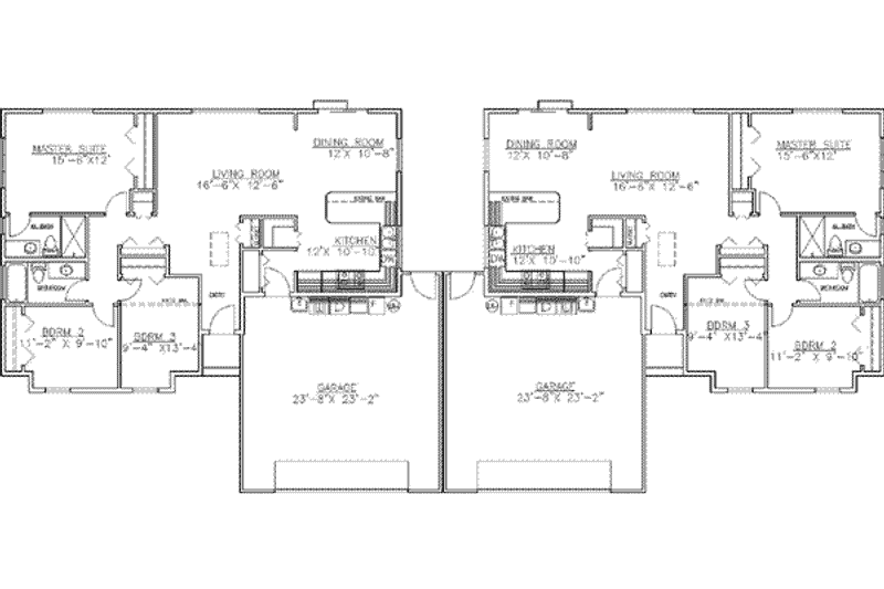 Home Plan - Floor Plan - Main Floor for Traditional House Plan #117-309 - 3 bed, 2 bath