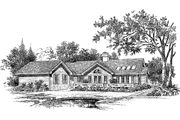Country Style House Plan - 3 Beds 2 Baths 2165 Sq/Ft Plan #929-106 