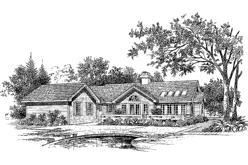 Dream House Plan - Exterior - Rear Elevation for Country House Plan #929-106 - 3 bed, 2 bath