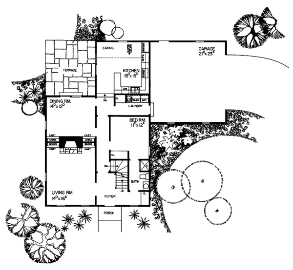 Home Plan - Colonial Floor Plan - Main Floor Plan #72-673