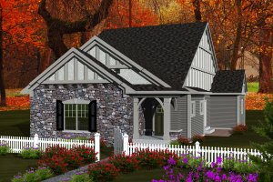 Ranch Exterior - Front Elevation Plan #70-1113