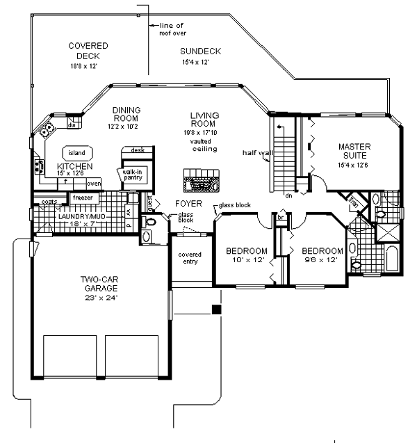 Home Plan - European Floor Plan - Main Floor Plan #18-176