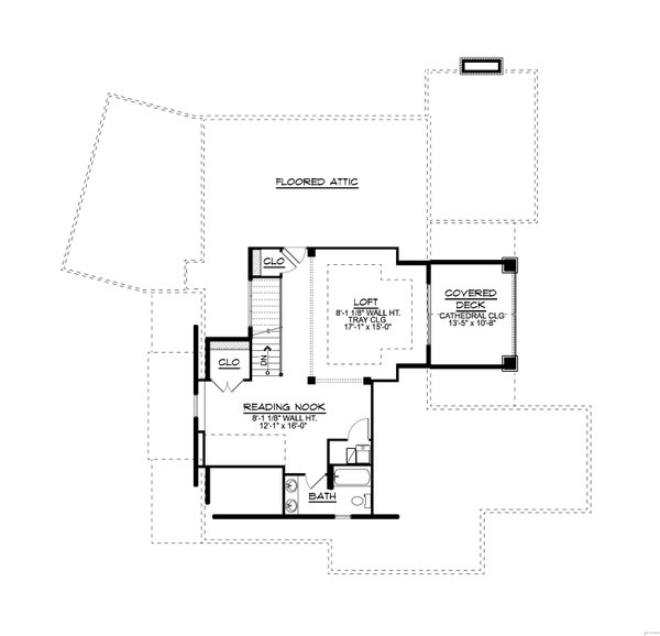 Cottage Floor Plan - Upper Floor Plan #1064-186