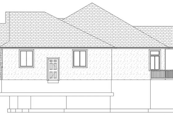 Exterior - Other Elevation 2 for Ranch House Plan #1060-30 - 5 bed, 3.5 bath