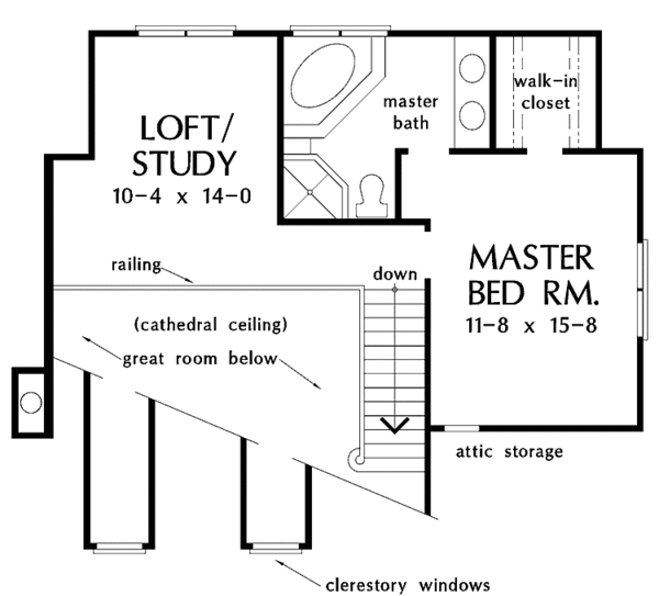 House Plan Design - Country Floor Plan - Upper Floor Plan #929-374