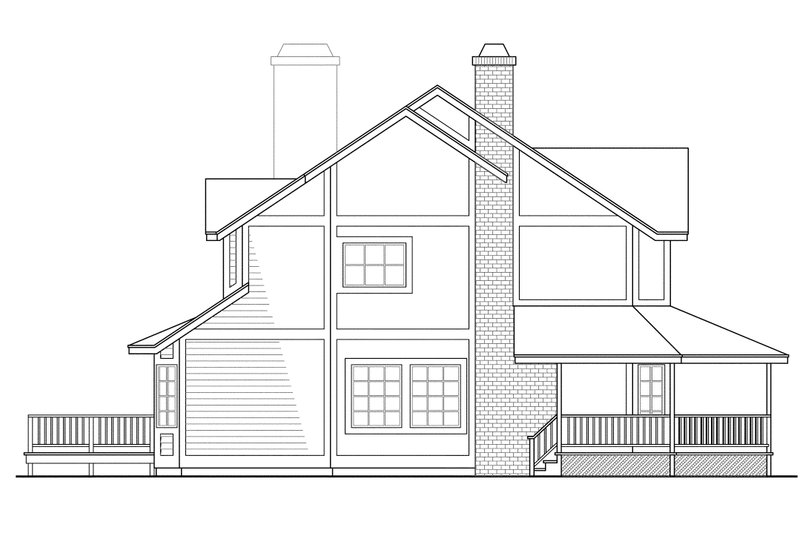 Dream House Plan - Exterior - Other Elevation for Traditional House Plan #124-404 - 3 bed, 2.5 bath