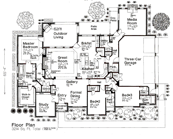Architectural House Design - European Floor Plan - Main Floor Plan #310-657