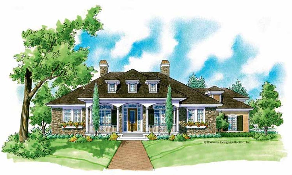 Country Style House Plan - 3 Beds 2.5 Baths 2329 Sq/Ft Plan #930-217 ...