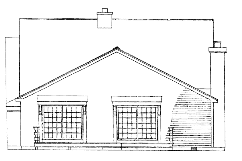 Dream House Plan - Exterior - Rear Elevation for Country House Plan #1016-13 - 3 bed, 2 bath