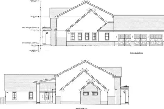 Exterior - Other Elevation 1 for Colonial House Plan #1116-40 - 4 bed, 4.5 bath