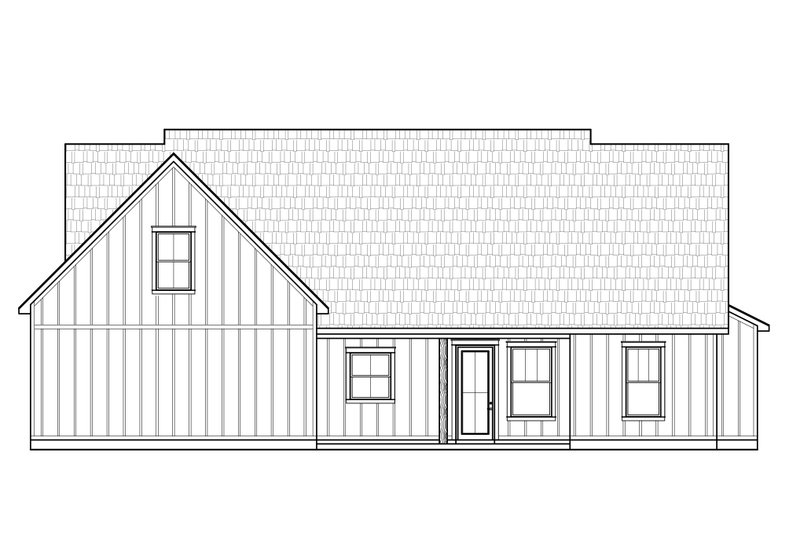 House Plan Design - Exterior - Rear Elevation for Farmhouse House Plan #1074-73 - 4 bed, 2.5 bath