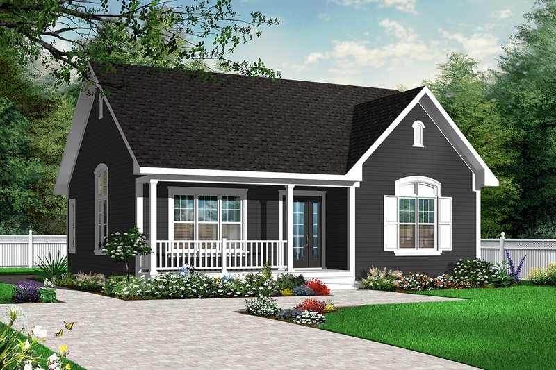 Home Plan - Country Exterior - Front Elevation Plan #23-2278