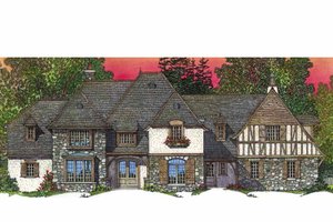 Dream House Plan - European Exterior - Front Elevation Plan #1016-95